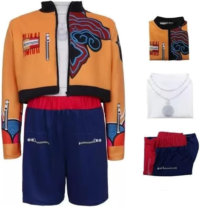 Genérico Kpop Costume Girls Warrior Cosplay Set K-pop Orange for ...