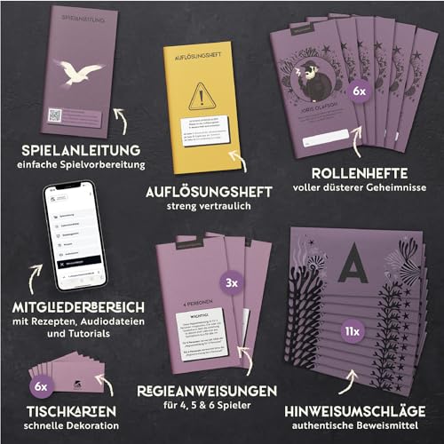 Gourmet Criminelle® Crime Dinner for Home 4 to 6 People - Image 3