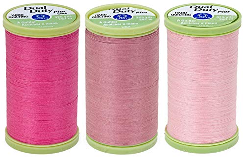 Hilo para acolchar Coats 3-Pack Pretty Pinks 325 yd c/u