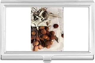 Fresh Tropical Fruit Litchi Picture Business Card Holder Case Pocket Box Wallet