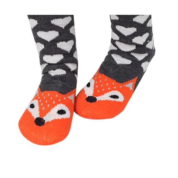 Houda Warme und weiche Damen-Socken mit Cartoon-Tiermotiven, kuschelig, rutschfest, für den Winter, für drinnen und… – Bild 4