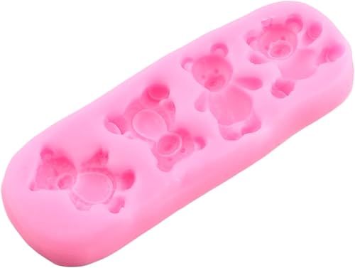 Miniatura 7 de Oso Fondant moldes de silicona para osos de peluche decoración de tartas decoración de cupcakes caramelo pasta de goma de chocolate pasta de