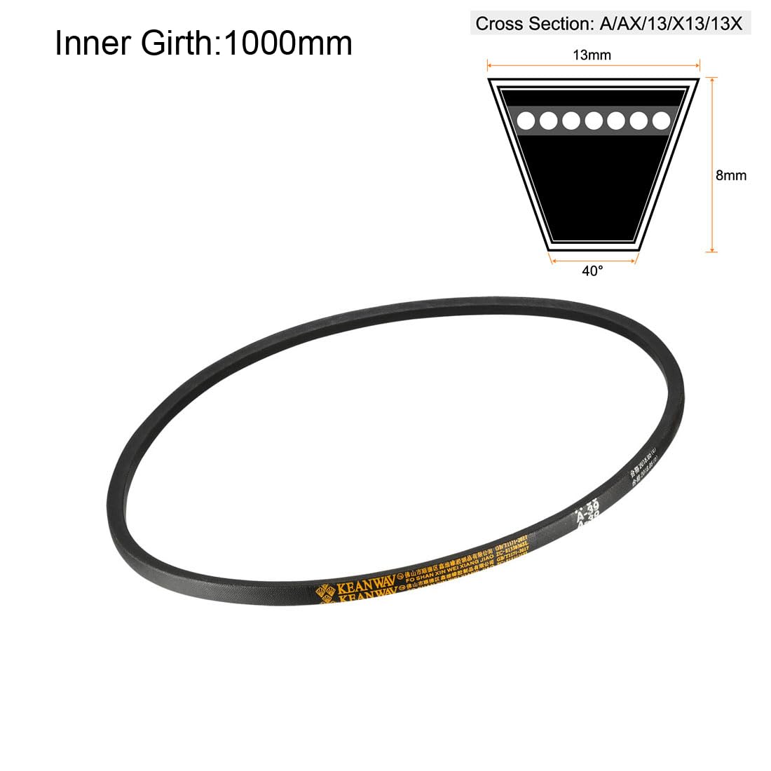 3x Keilriemen 3V500 - 127cm Gummi-Riemen Für Industrie & Landwirtschaft