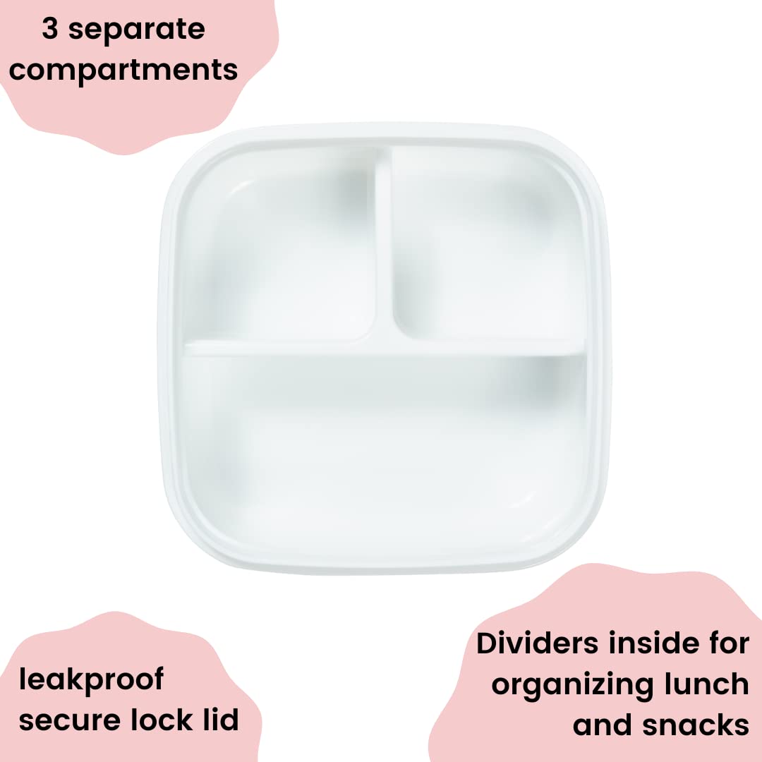 Yoobi x Marvel SpiderMan Bento Box + Ice Pack 3 Compartment Bento