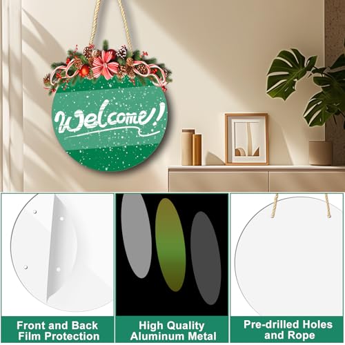 Support de porte vierge ronds en métal sublimation x10 de 25cm - 5