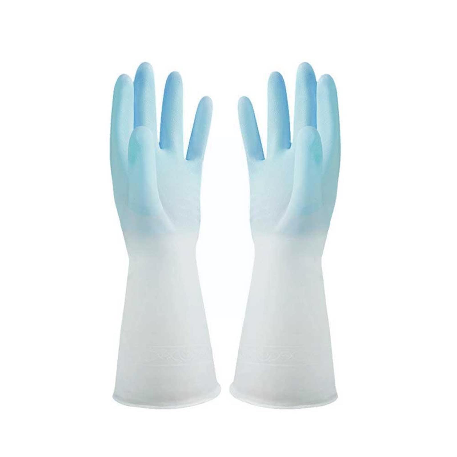 Guantes domésticos de lavado de caucho impermeable Kitchen Dishwashing Gloves Durable Household Dishwashing Gloves Rubber Gloves(Large)