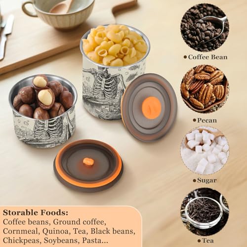 Contenedor de Almacenamiento para Café de Acero Inoxidable 900 ml miniatura 6