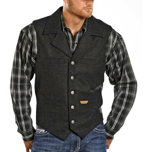 Panhandle Mens Montana Olive Vest2