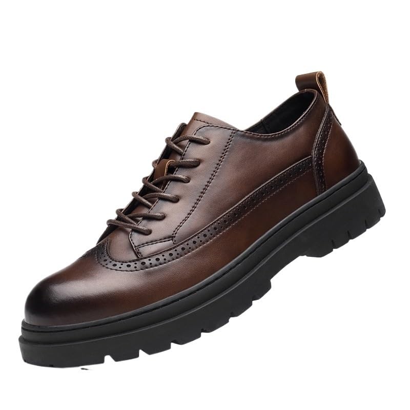 Dress Shoes for Men Lace Up Comfortable Formal Dress Sneaker Shoes Black Oxford Wedding Shoes(9)