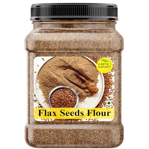 Image of Kartik Export Whole Ground Flax Seed Flour, 250g (Alsi Powder, Excellent for Rotis and Baking)