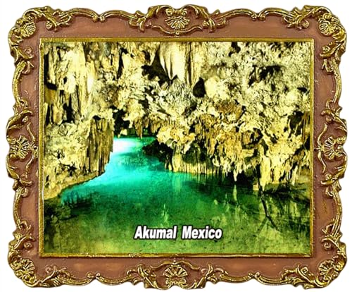 Cenote Kühlschrankmagnete Santa Cruz Akumal Mexiko, Tourismus, Souvenir, Küche, Kühlschrank, Dekoration, Magnet