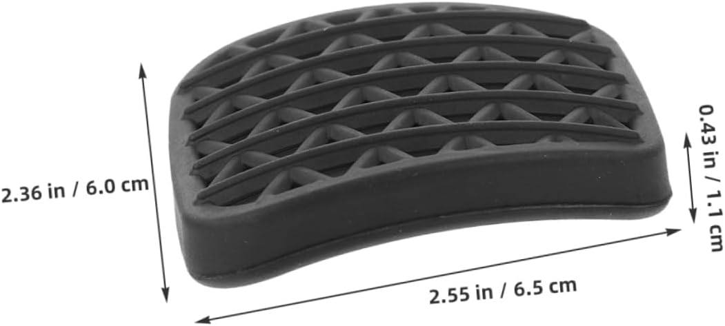 4pcs Brake Pedal Leather Cover for Model Car Pedal Pad Clutch Pad Replacement Rubber