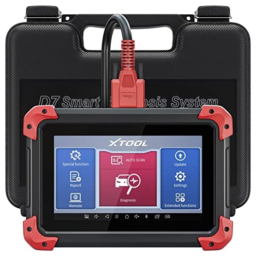XTOOL D7 Automotive Diagnostic Tool with 3-Year Updates (Value of $300), 2023 Version Bi-Directional Scan Tool with Full System Diagnosis, 36+ Services, Key Programming, ABS Bleeding, Injector Coding