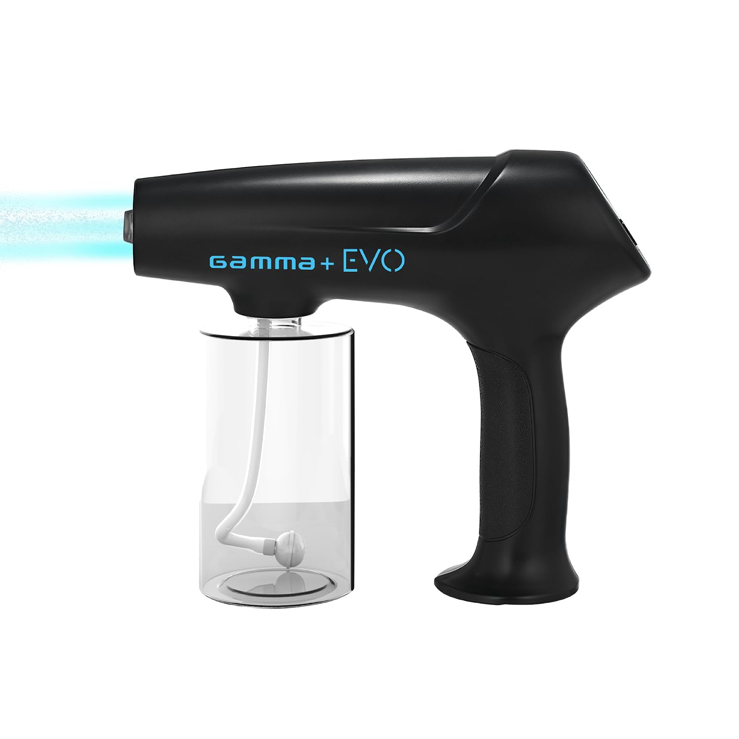 Nano Atomization Evo Nano Mister Spray System, Rechargeable USB TYPE-C, High Liquid Capacity 340 ml, 90 Minutes Cordless Running Time, For Hair, skin and Surfaces Black