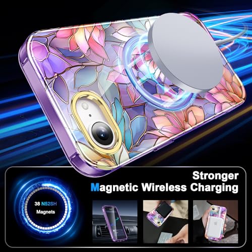 Coque iPhone 14 Plus compatible MagSafe transparente avec écran intégré