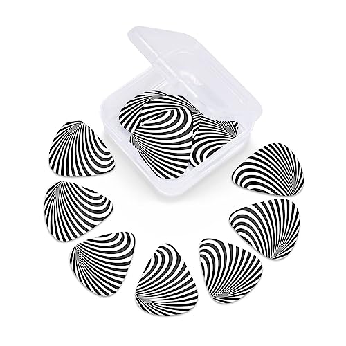 Lot de 12 médiators à rayures pour guitare électrique et basse - Les Beatles, Paul McCartney, John Lennon, RIngo Starr, George Harrison Lot de 12 médiators à rayures pour guitare électrique et basse – Image 7
