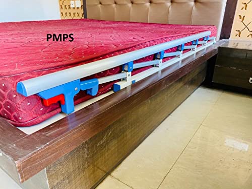 Image of P.M.P.S Heavy Hospital Bed Guard Collapsible Railing with Attachment,No Drilling Required, (1 Side Only)