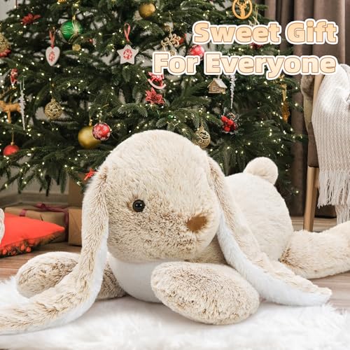 Image of BENINY Large Bunny Stuffed Animal 31 inch, Giant Rabbit Plush Toy for Girls Boys Kids, Big Cuddly Easter Gift for Girl Chirstmas Birthday