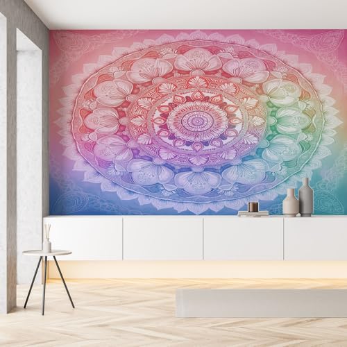 Papier peint bohème vintage pour masquer les défauts d'un mur