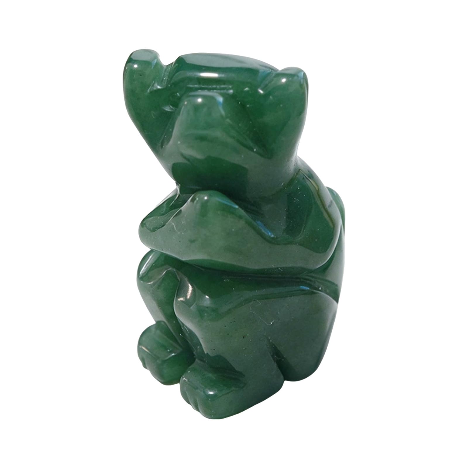 Hredyqw Zodiacs Animal Green Aventurines Stone Figurine Carved Crystal Chinese Zodiacs Statue Home Offices Decors Art