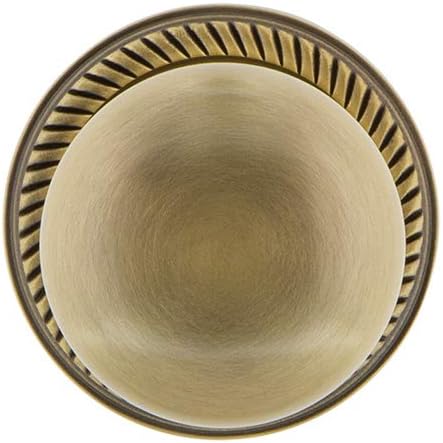 Nostalgic Warehouse 709664 Rope Rosette with New York Knob, Passage - 2.75", Antique Brass