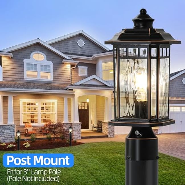 DASTOR Outdoor Post Lights Outdoor Lamp Post Light Post Outdoor Lighting