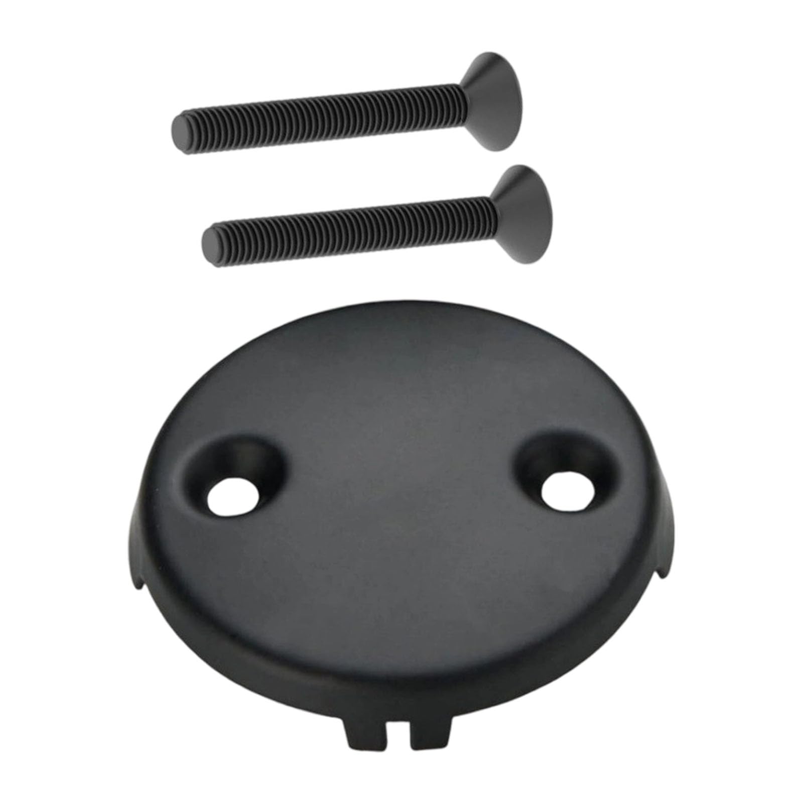 Anti Leak Bathtubs Overflows Drain Cover Mattes Black Zincs Alloys Universals for Home Bathroom Upgrades Bathtubs Drain Replacement Part