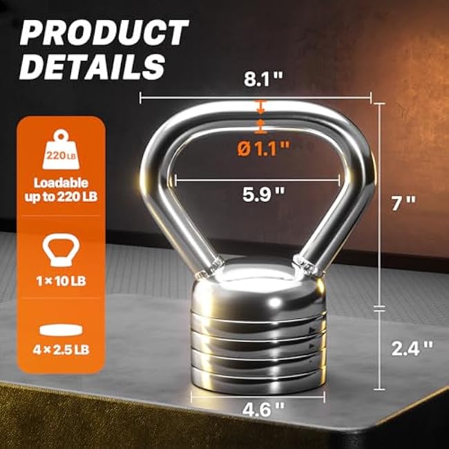Northdeer Adjustable Kettlebell Set for Versatile Home Workouts, Perfect for Strength Training