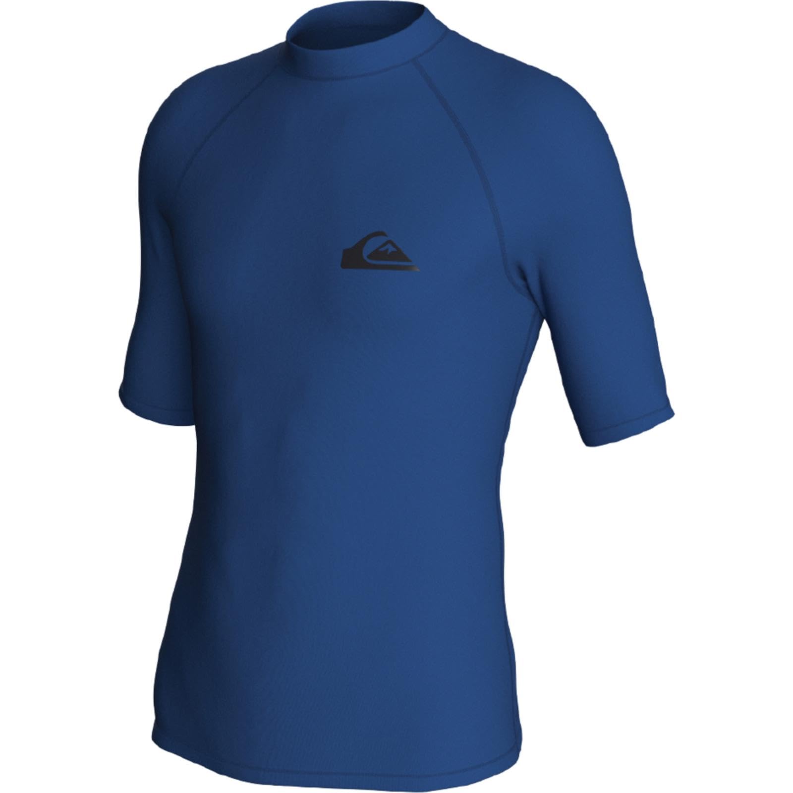 Quiksilver Men's Blue Everyday Uv Protect Rash Vest - Size: 38