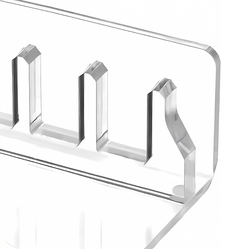 Générique Support de rangement de jeux vidéo en acrylique pour PS5 PRO, support de rangement de boîtes de cartes de jeux, support de rangement de CD pour 12 boîtes de jeux (transparent) (Blanc)