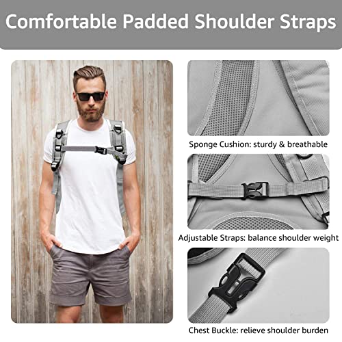 Image of The Pets Company Transparent Capsule Breathable Airline-Approved, Ventilate Carrier Backpack for Travel, Hiking and Outdoor for Cats & Kittens - Silver Grey