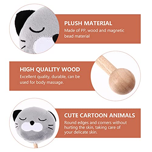 Canight Tools Hammers Hammer Handheld Figure Acupoint Stress Wooden Trigger Handle Point Body Massager Back Muscle Plush Wood Pat For Knock Athletes Animal Adorable With Neck Cute Head #TOP3
