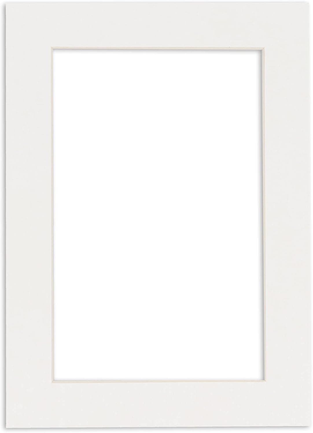 18x24 Mat Bevel Cut for 15x19 Photos - Acid Free Textured White Precut Matboard With Backing Board and Crystal Clear, Self Seal Photo Mat Bag - For Pictures, Photos, Framing - 4-ply Thickness
