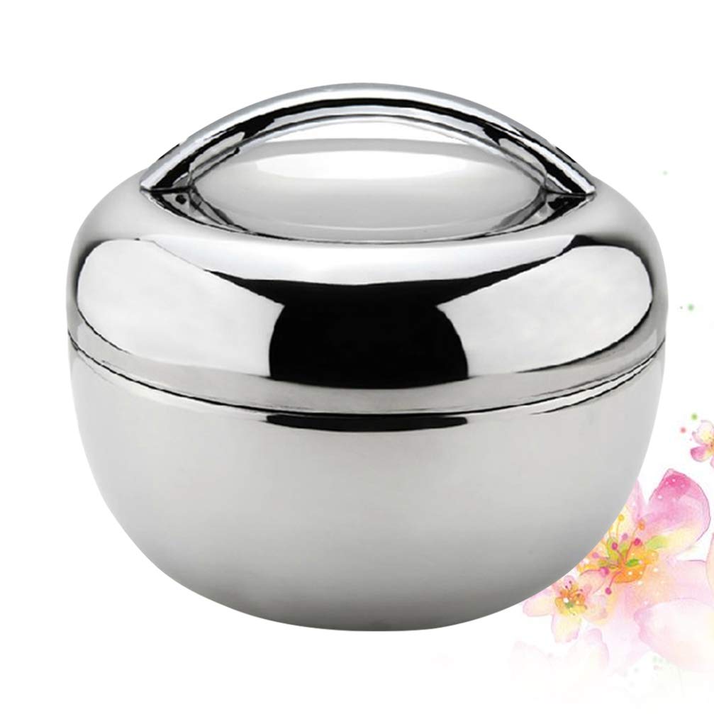 VOSAREA Boîte à Déjeuner Bento 1 L Acier Inoxydable Qualité Alimentaire Compartimentée Maintien au Chaud pour Étudiants Bureau Travail Portable