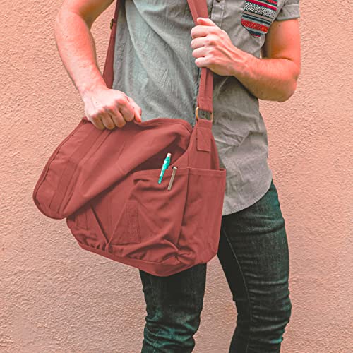 Image of Sweetbriar Classic Messenger Bag - Vintage Canvas Shoulder Bag for All-Purpose Use