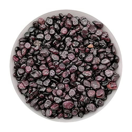 Image of 335g Assorted Garnet Quartz Crystals Rocks Garnet Crushed Crystal Quartz Tumbled Rocks and Crystals