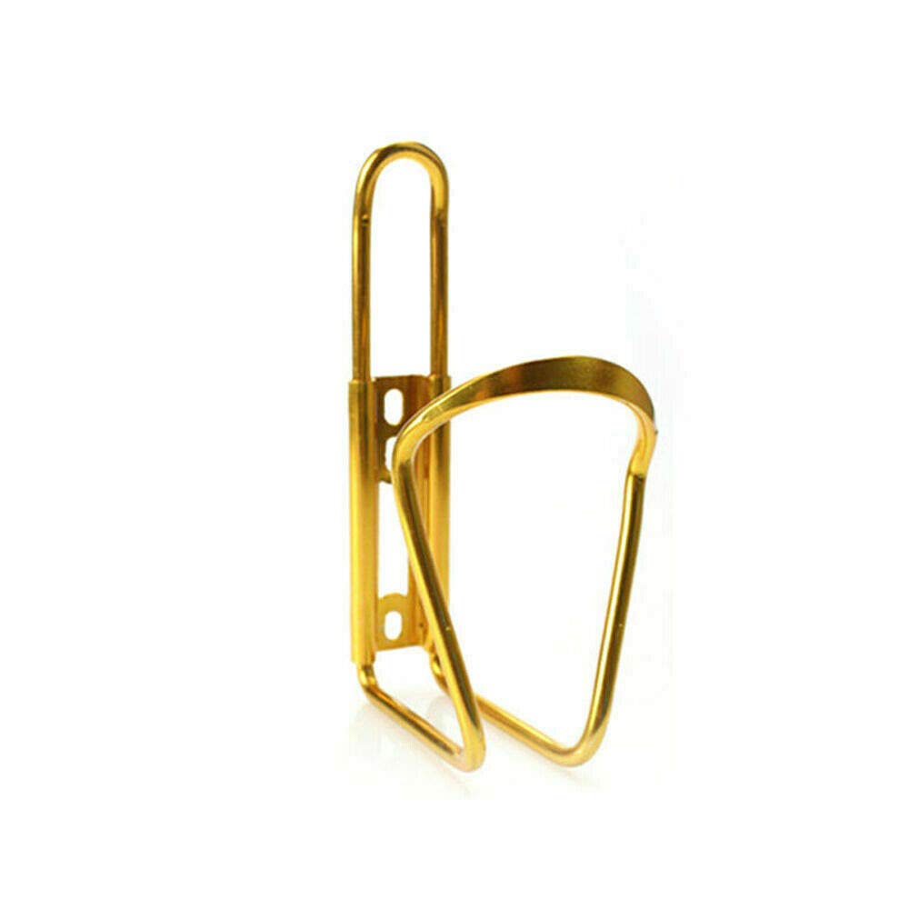 MASAT Water Bottle Cages, Basic MTB Bike Bicycle Alloy Aluminum Lightweight Water Bottle Holder Cages Brackets (Gold)