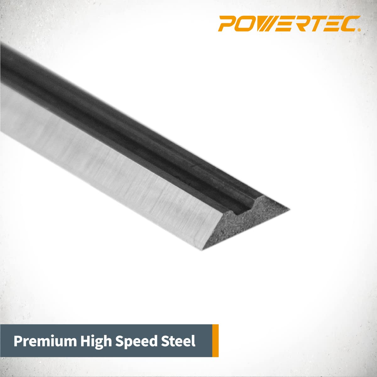 Powertec 128320dd Planer Cuchillas para Makita 2012 and 2012 NB HSS (Pack de 2), 12 "
