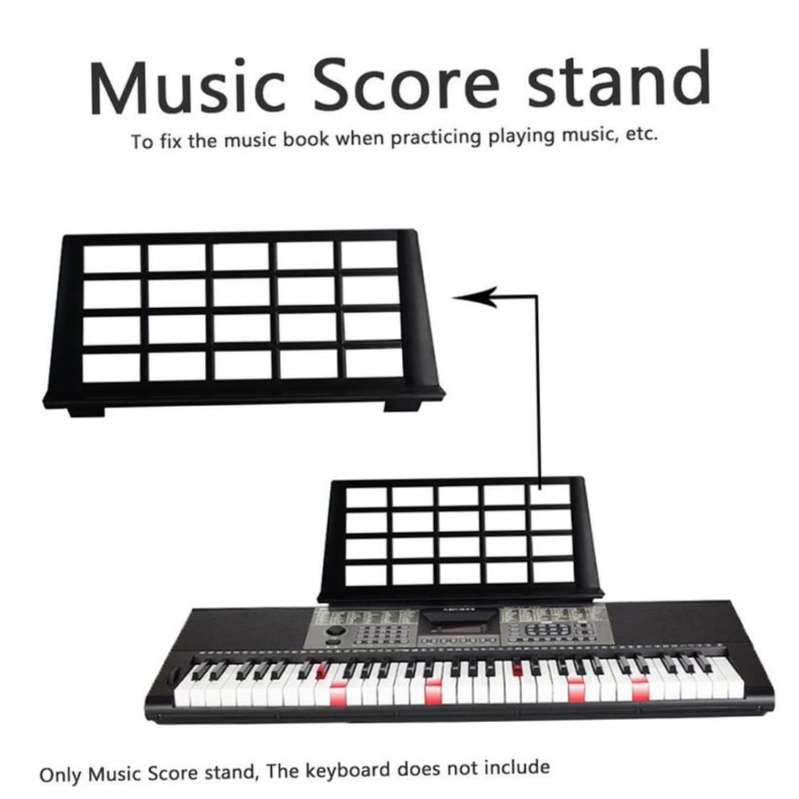 Support Clavier Piano Support Partitions Clavier Réglable - Pliable Pour Piano Numérique, Débutants Et Professionnels Accessoire Musique Clavier électronique