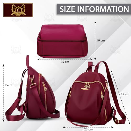 Image of Bags for Women & Girls | Stylish Shoulder Sling Handbag with 13 Inch Laptop Compartment | Office Travel College Daily-Use Corporate Backpack for Work & Casual Use