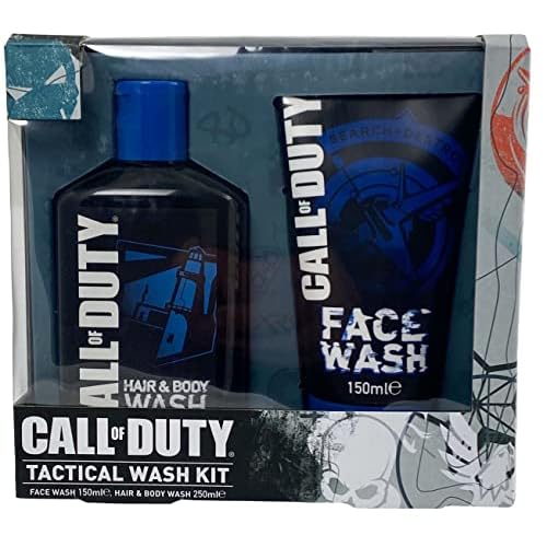 Call of Duty Tactical Wash Geschenk Set Hair & Body Wash 250ml & Face Wash 150ml