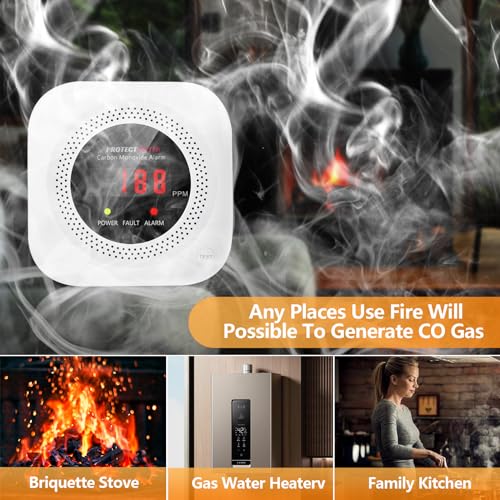 Carbon-Monoxide-Detectors-CO-Detector-Plug-in-Wall-100-220V-AC-Power-Operated-Portable-Traval-Carbon-Monoxide-AlarmMonitor-for-HomeHotelRV-with-AC-Power-Digital-LCD