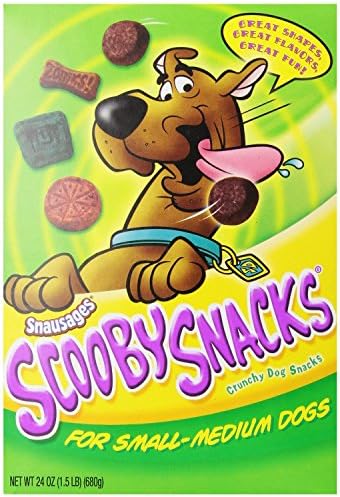 Snausages Scooby Snacks Crunchy Dog Snacks for Small-Medium Dogs, 24 Oz (Pack of 2)