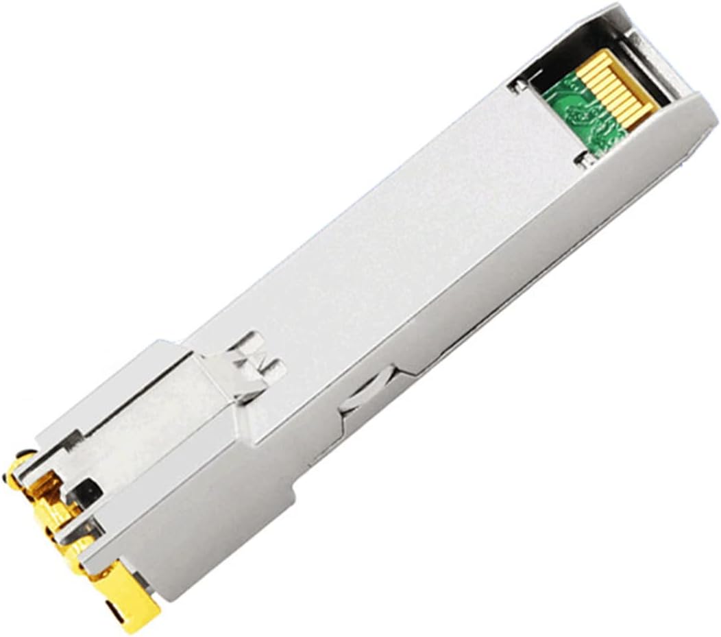 iszo Gigabit Copper SFP Port Module,1.25G SFP to Ethernet RJ45, 10/100/1000Mbps, DDM, Compatible with Cisco, MikroTik, TPLINK, ubiquiti, unifi, QNAP, 100m,Optical transceiver Module(10pcs)