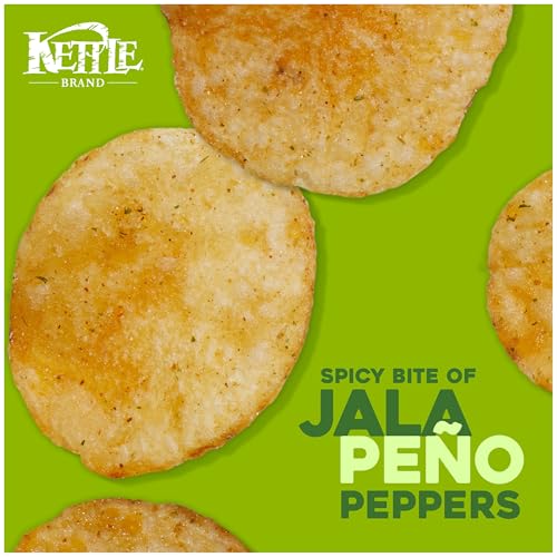 Image of Kettle Brand Jalapeno Kettle Potato Chips, Gluten-Free, Non-GMO, 7.5 oz Bag