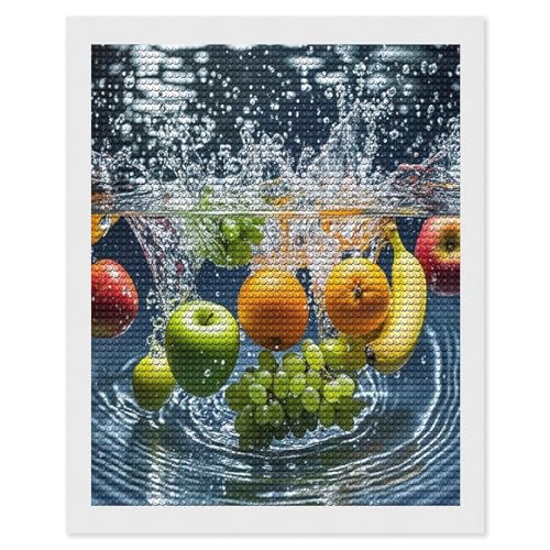 Kits de peinture diamant FekiLoot fruits pour s'initier aux strass ronds