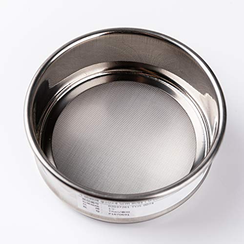 Adamas-Beta Φ10×4.5Cm 20 Mesh 304 Stainless Lab Sieves Economy Test Sieve 304 Stainless Steel Wire Cloth（0.9Mm） #TOP2