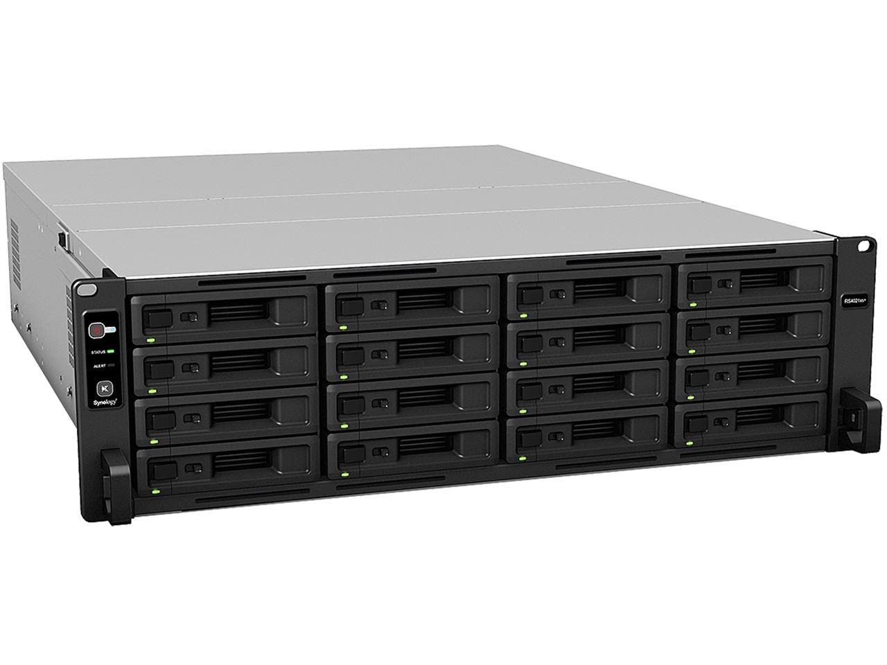 Synology Black Rackstation Rs4021xs+ 16Gb Ram 16 Bay Rackmount Nas