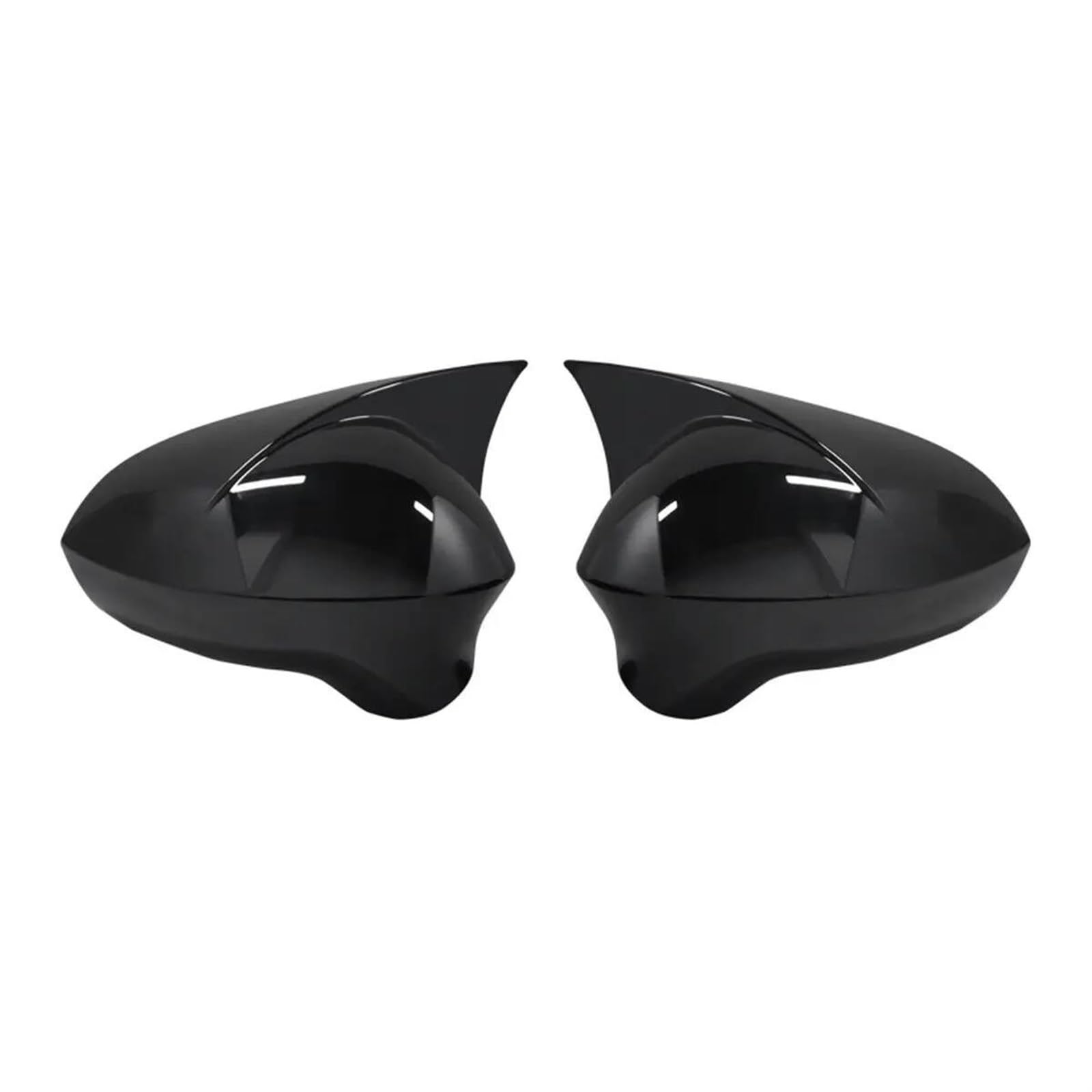 Side Mirror Caps for Seat for Ibiza for MK4 6J 2008 2009 2010-2017 Rearview Side Mirror Cover Wing Cap Exterior Door Case Trim Sticker(Gloss Black)