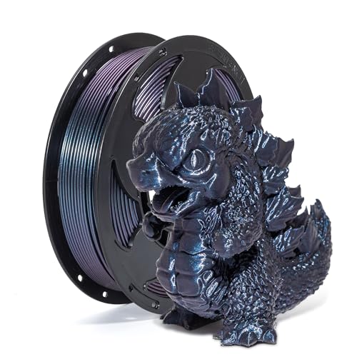 Image of Burnt Titanium Chameleon PLA 1.75mm 250g ColorShift Glitter 3D Filament FDM | Glitter sparkle Chameleon color change Hide layers Low warping No tangle 0.25kg Small Spool for Printer Bambu Prusa